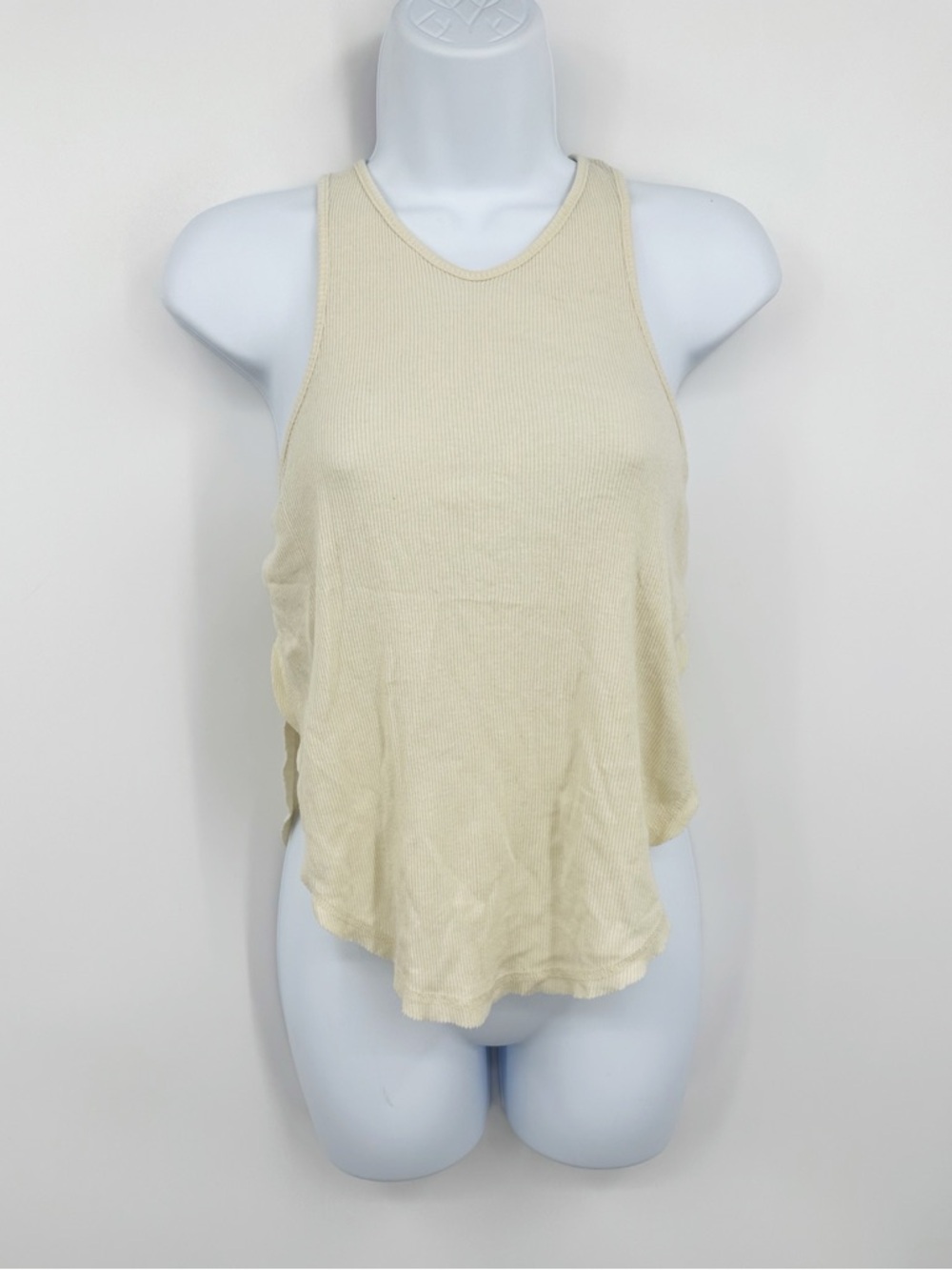Intimately Free People Cream Boho Tank Top Size Small Basics Lightweight